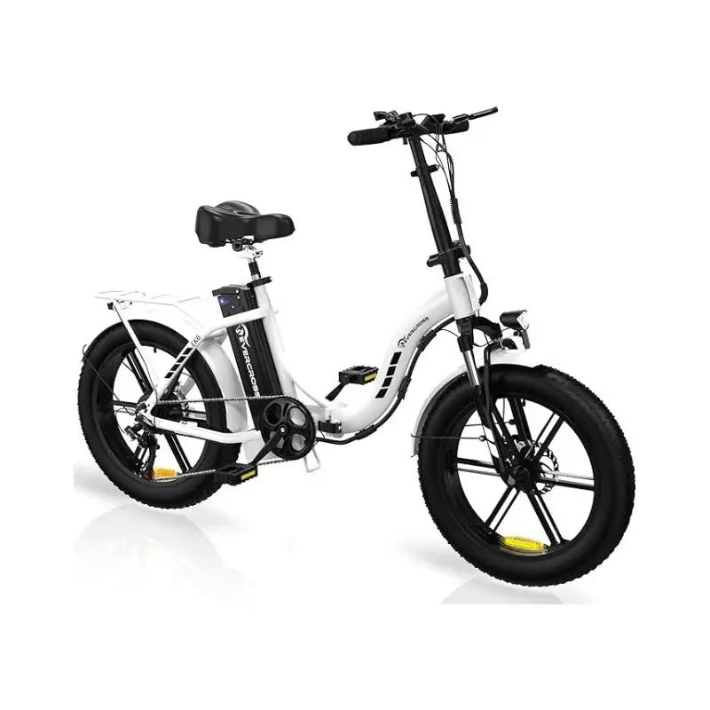 EK6 Foldable Electric Bike (White)