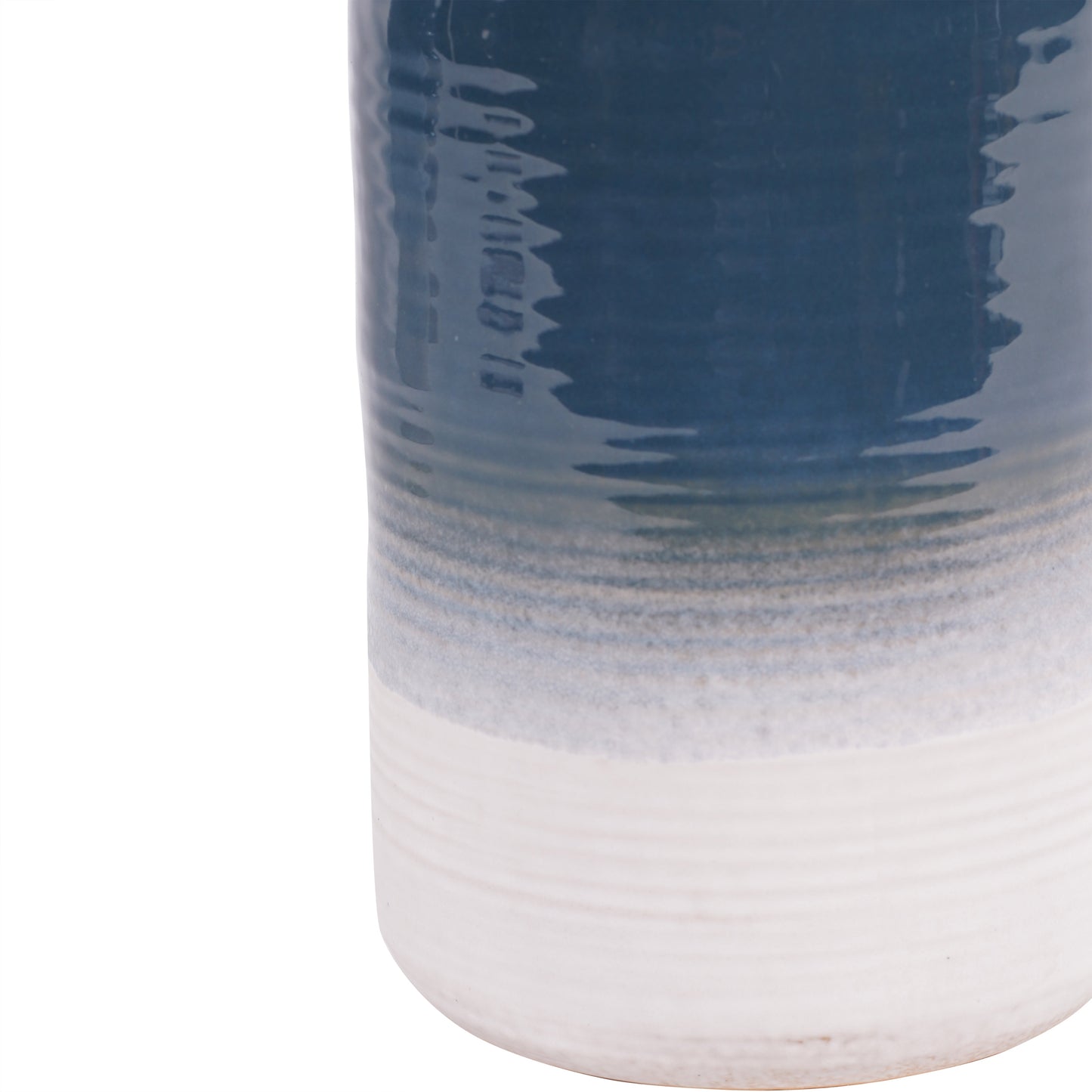 Laneham Stoneware Vase – Blue, Large