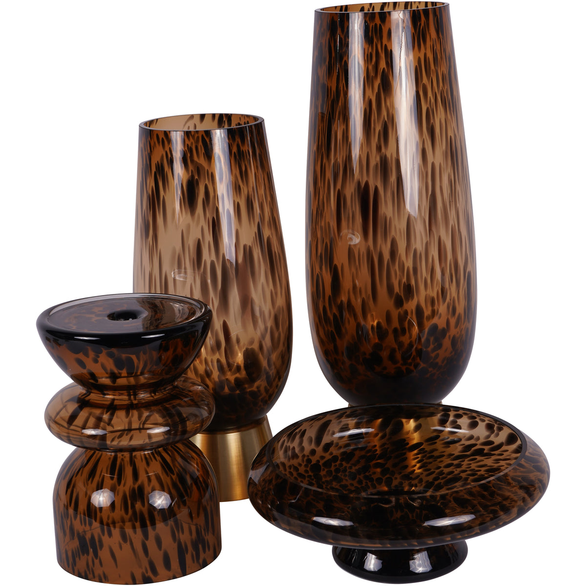 Soren Tortoiseshell Glass Decorative Bowl