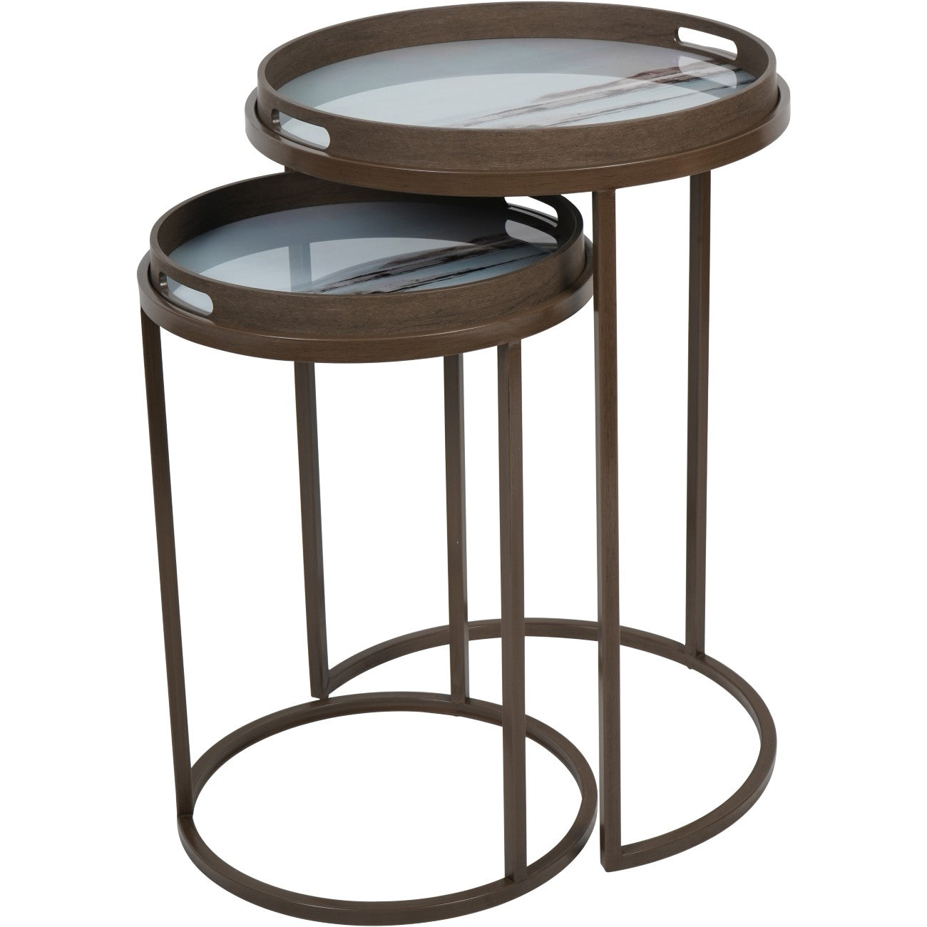 Suffolk Seascape Side Table Set – 2 Piece