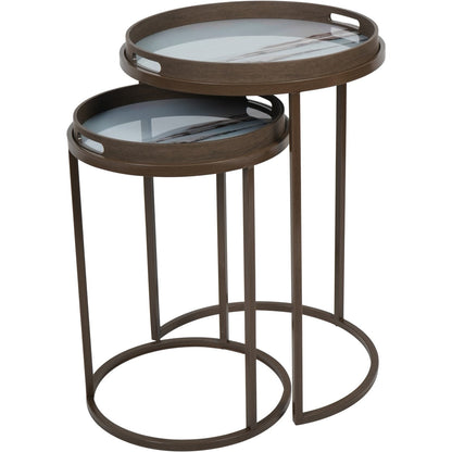 Suffolk Seascape Side Table Set – 2 Piece