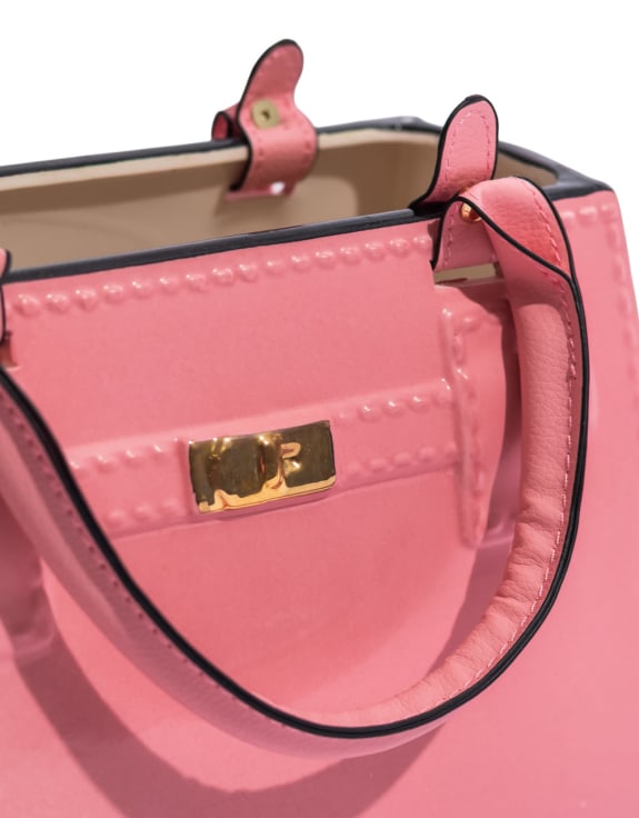 Ceramic Handbag Vase – Light Pink