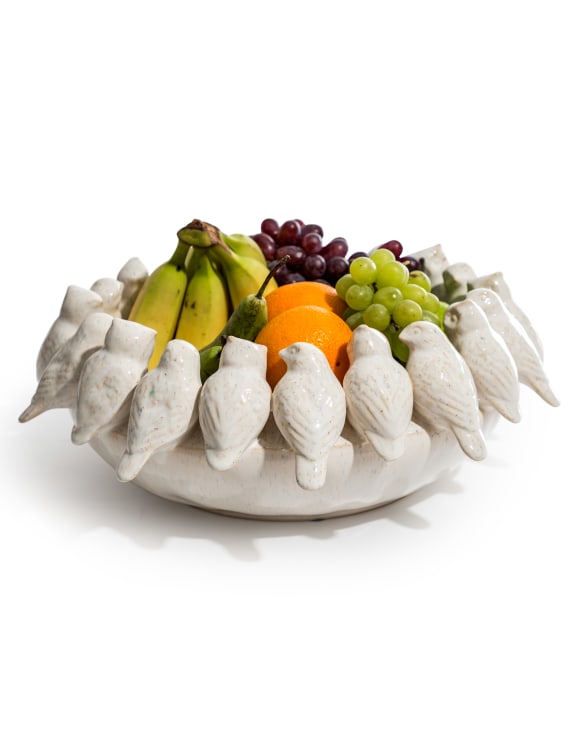 Flock of Birds Ceramic Decorative Bowl – Oatmeal